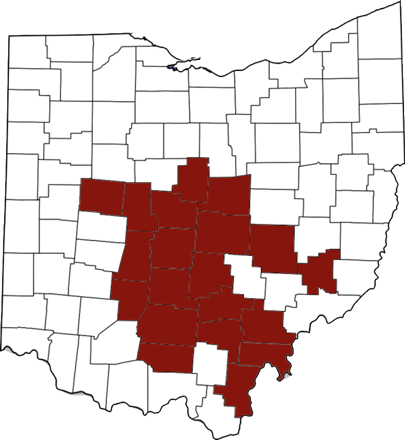 Calig Law Firm Ohio Map Coverage Area